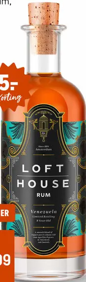Aanbieding: Loft House Rum Venezuela 8 years 70CL