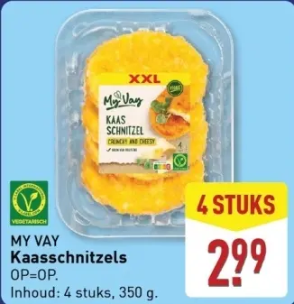 Aanbieding: Kaasschnitzels