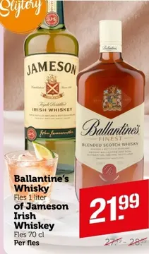 Aanbieding: Ballantine's Whisky of Jameson Irish Whiskey