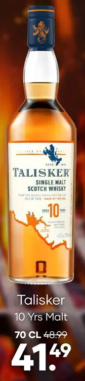 Aanbieding: Talisker 10 Yrs Malt