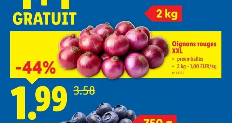 Offre: Oignons rouges XXL
