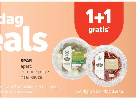 Promotie: apero in ronde potjes