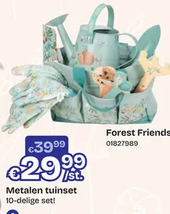 Aanbieding: Little Dutch Forest Friends Tuin cadeauset 10-delig groen FSC