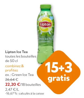 Offre: Ice Tea Green Ice Tea