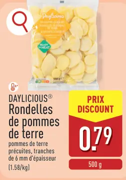 Offre: Rondelles de pommes de terre