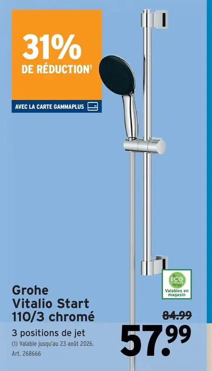 Offre: Vitalio Start 110/3 chromé