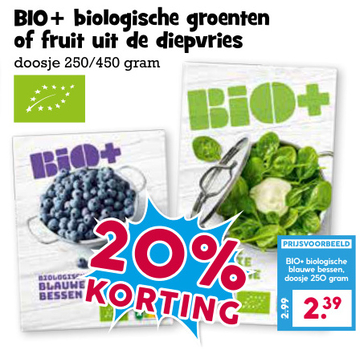 Aanbieding: BIO+ biologische blauwe bessen