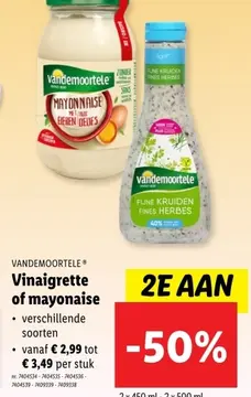 Aanbieding: Vinaigrette of mayonaise