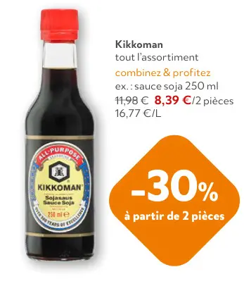 Offre: Kikkoman Sojasaus Sauce Soja