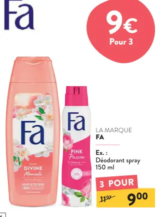 Offre: Déodorant spray