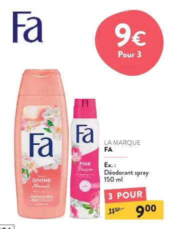Offre: Déodorant spray