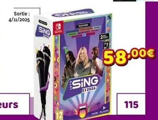 Offre: Let's Sing 2026