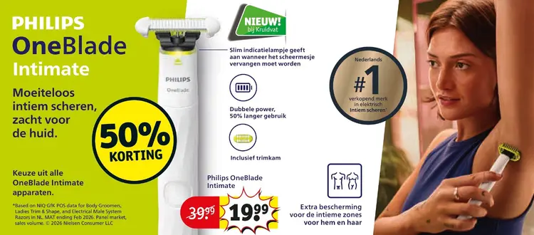 Promotie: OneBlade Intimate