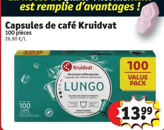 Offre: Capsules de café
