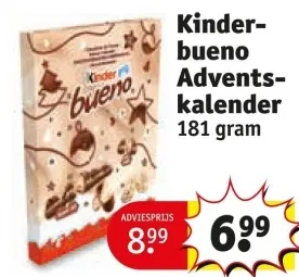 Aanbieding: Kinder bueno Adventskalender