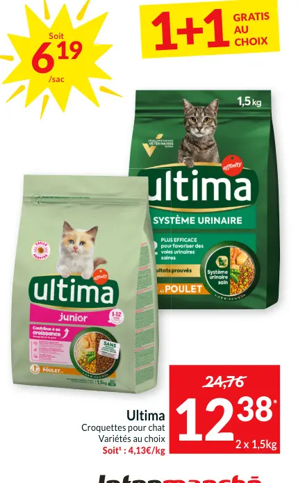 Offre: Ultima Croquettes pour chat
