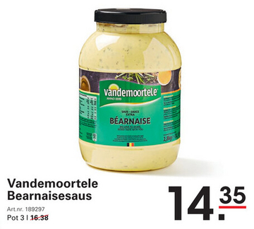 Aanbieding: Vandemoortele Bearnaisesaus