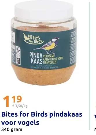 Aanbieding: Bites for Birds pindakaas voor vogels