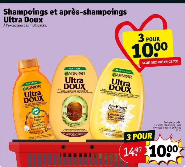 Offre: Shampoings et après-shampoings Ultra Doux