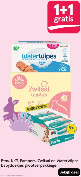 Aanbieding: Babydoekjes grootverpakkingen