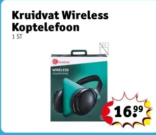 Aanbieding: Kruidvat Wireless Koptelefoon