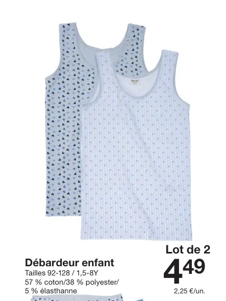 Offre: Débardeur enfant