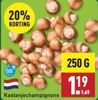 Aanbieding: Kastanjechampignons