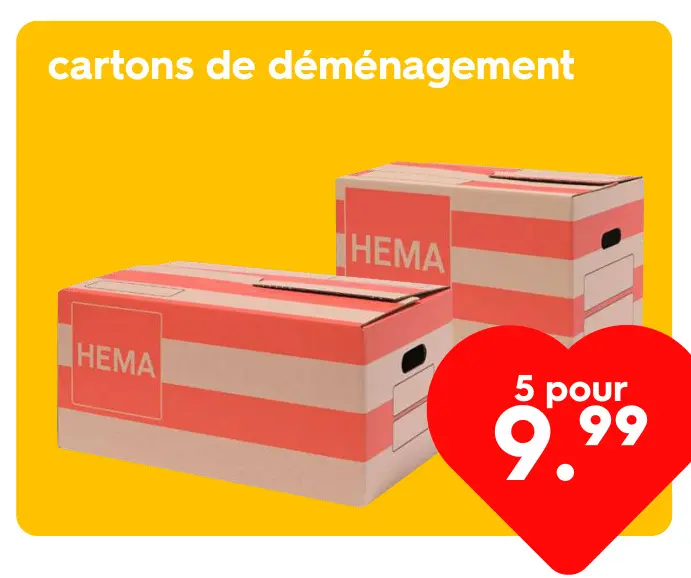 Offre: cartons de déménagement