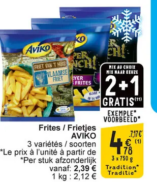 Offre: Frites / Frietjes