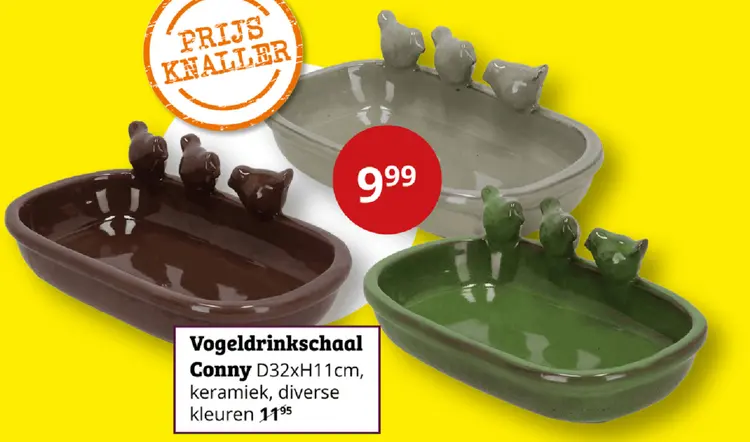 Aanbieding: Vogeldrinksschaal