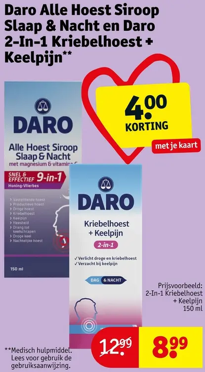 Aanbieding: Alle Hoest Siroop Slaap & Nacht en 2-In-1 Kriebelhoest + Keelpijn