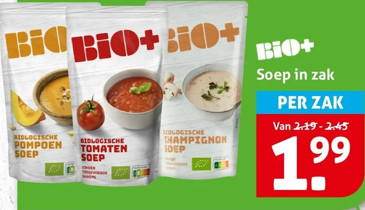 Aanbieding: Soep in zak