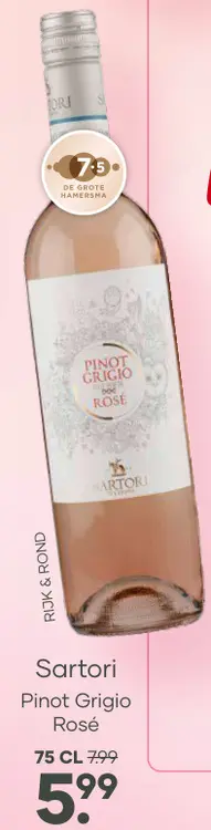 Aanbieding: Sartori Pinot Grigio DOC Rosé