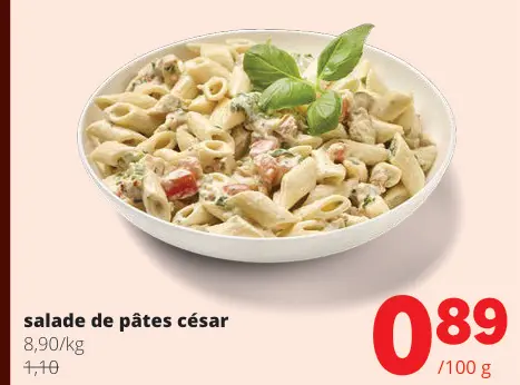 Offre: Salade de pâtes césar