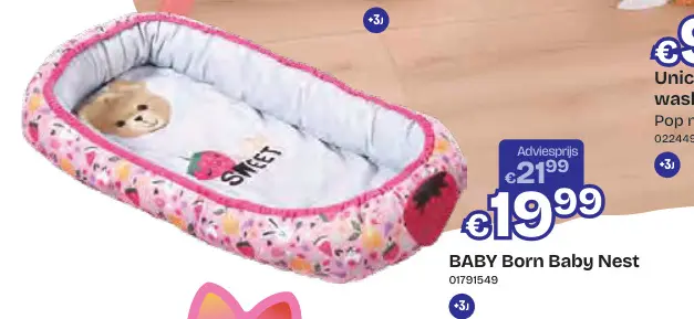 Promotie: BABY Born Deluxe Emma in cozy outfit 43cm met