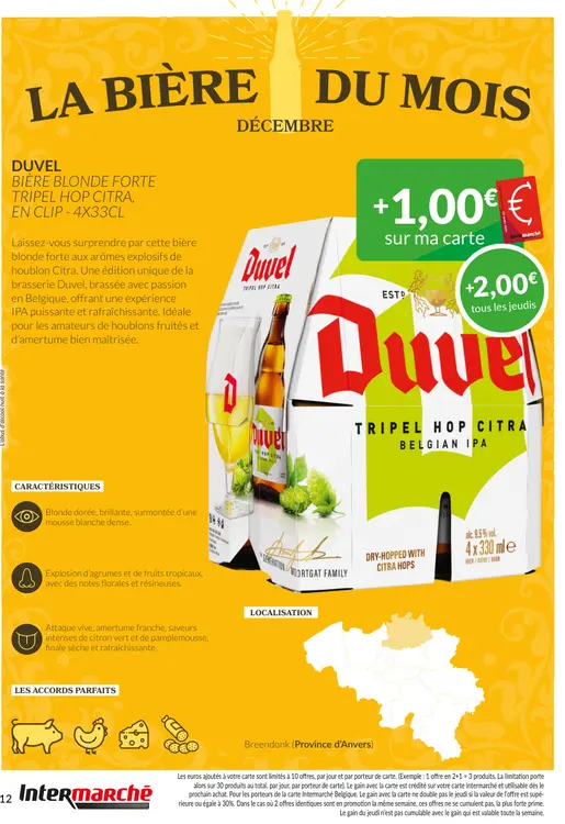 Offre: Bière blonde forte tripel hop citra