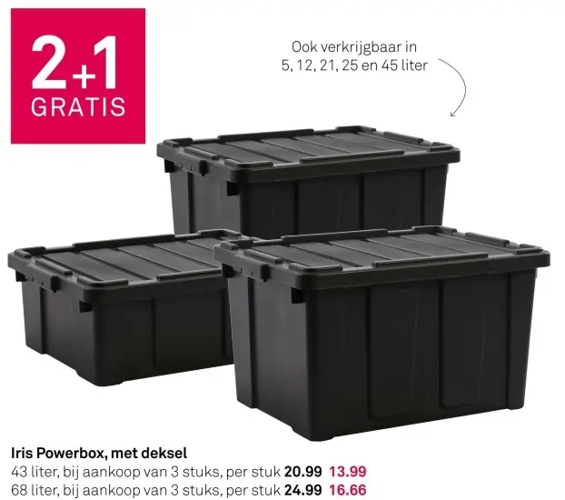 Aanbieding: Iris Powerbox met deksel