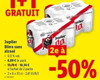 Offre: Bière sans alcool