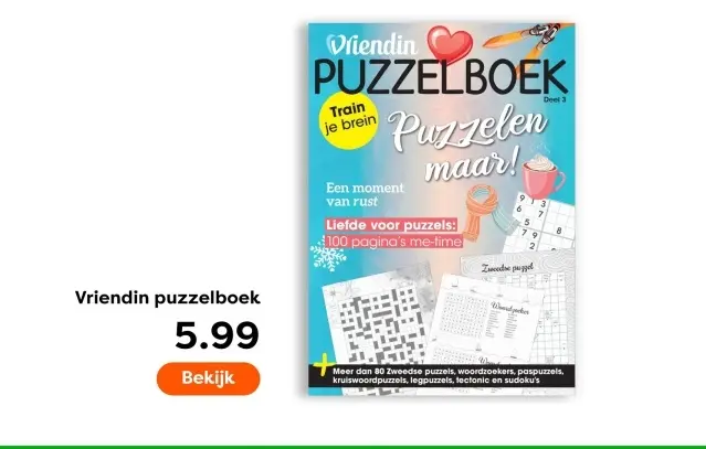 Aanbieding: Vriendin puzzelboek