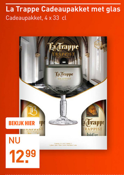 Aanbieding: La Trappe Cadeaupakket 4X33CL Cadeau