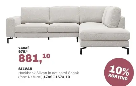 Aanbieding: Hoekbank Silvan