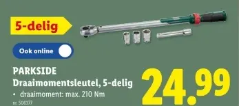 Promotie: Draaimomentsleutel