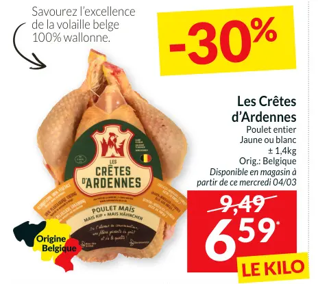 Offre: Poulet entier