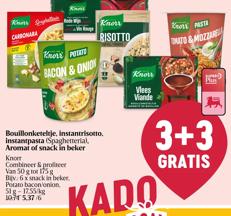 Promotie: Bouillonketeltje, instantrisotto, instantpasta, Aromat of snack in beker