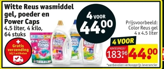 Aanbieding: Witte Reus wasmiddel