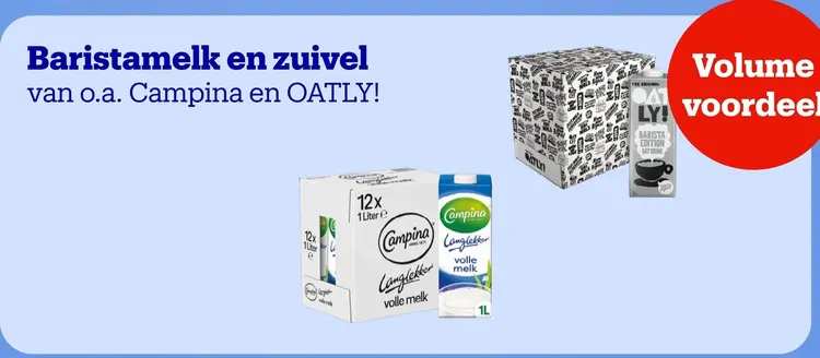 Promotie: Baristamelk en zuivel