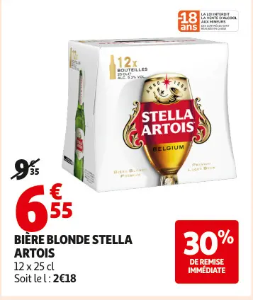 Offre: Bière blonde Stella Artois