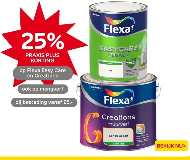 Aanbieding: Flexa Easy Care Keuken en Creations muurverf