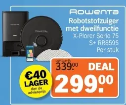 Aanbieding: Robotstofzuiger met dweilfunctie X-Plorer Ser