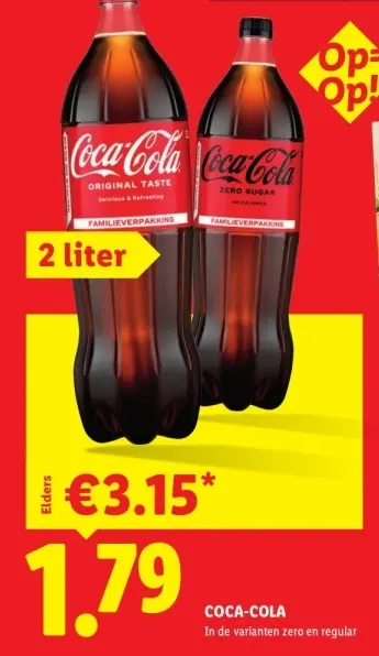 Aanbieding: Coca-Cola Original Taste and Zero Sugar